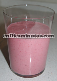 Batido de fresa